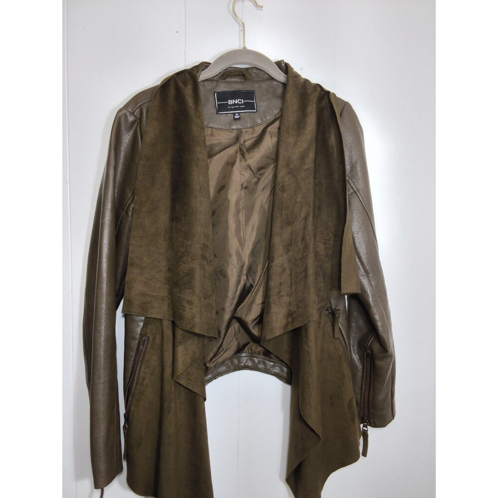 BNCI BY Blanc Noiu Leather & Suede open Face Jacket